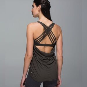 Lululemon Athletica Wild Tank Top Dark Green